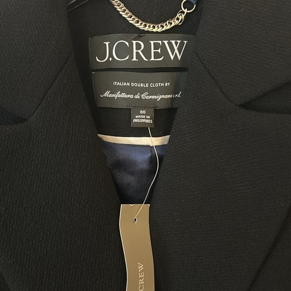 J. Crew Evening blazer jacket BM426 Size 00 Black - Picture 5 of 7
